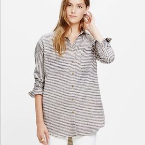Madewell Flannel Sunday Shirt in Stripe